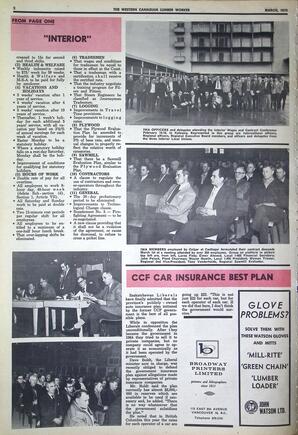   The Western Canadian Lumber Worker, Vol. XXXVIII No.3, Mar. 1970   , page 2