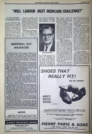   The Western Canadian Lumber Worker, Vol. XXXVIII No.1, Jan. 1970   , page 4