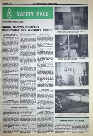   The Western Canadian Lumber Worker, Vol. XXXVII, No. 14, Dec. 1969   , page 5