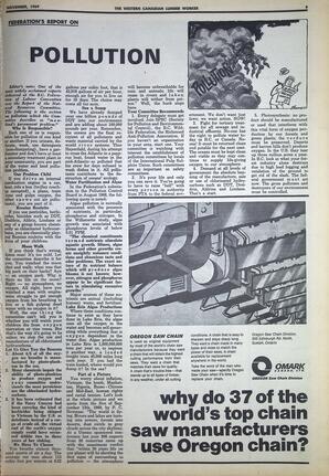   The Western Canadian Lumber Worker, Vol. XXXVII, No. 13, Nov. 1969   , page 9