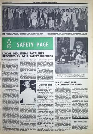   The Western Canadian Lumber Worker, Vol. XXXVII, No. 13, Nov. 1969   , page 5