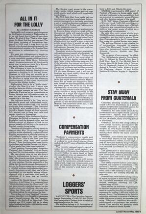   The Western Canadian Lumber Worker, Vol. XLVIII No. 5, May. 1980   , page 9