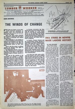   The Western Canadian Lumber Worker, Vol. XXXVII, No. 10, Aug. 1969   , page 12