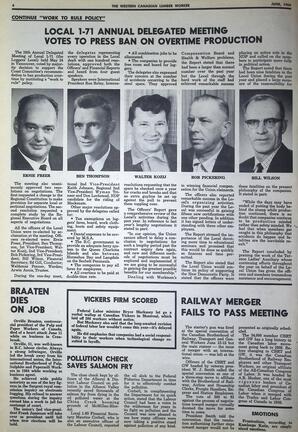   The Western Canadian Lumber Worker, Vol. XXXVII, No. 8, Jun. 1969   , page 4
