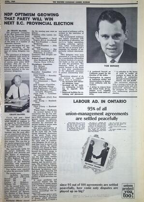   The Western Canadian Lumber Worker, Vol. XXXVII, No. 6, Apr. 1969   , page 9