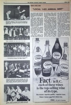   The Western Canadian Lumber Worker, Vol. XXXVII, No. 6, Apr. 1969   , page 8