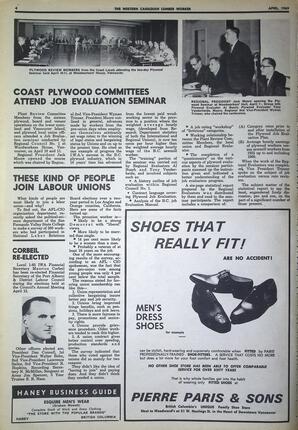   The Western Canadian Lumber Worker, Vol. XXXVII, No. 6, Apr. 1969   , page 4
