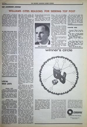   The Western Canadian Lumber Worker, Vol. XXXVII, No. 4, 1st Issue Mar. 1969   , page 5