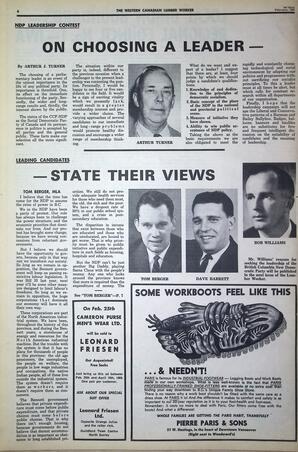   The Western Canadian Lumber Worker, Vol. XXXVII, No. 3, Feb. 1969   , page 6