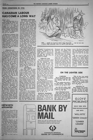   The Western Canadian Lumber Worker, Vol. XXXVII, No. 1, 1st Issue Jan. 1969   , page 7