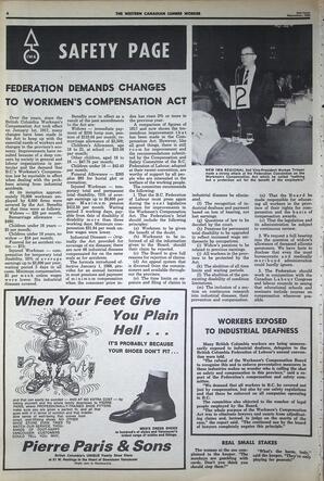   The Western Canadian Lumber Worker, Vol. XXXVI, No. 22, 2nd Issue Nov. 1968   , page 6