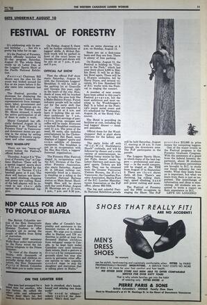   The Western Canadian Lumber Worker, Vol. XXXVI, No. 14, 2nd Issue Jul. 1968   , page 11