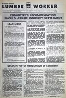 The Western Canadian Lumber Worker, Vol. XXXVI, No. 13, 1st Issue Jul. 1968