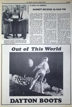   The Western Canadian Lumber Worker, Vol. XXXVI, No. 11, 1st Issue Jun. 1968   , page 2