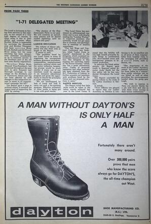   The Western Canadian Lumber Worker, Vol. XXXVI, No. 10, 2nd Issue May 1968   , page 4