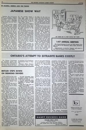   The Western Canadian Lumber Worker, Vol. XXXVI, No. 6, 2nd Issue Mar. 1968   , page 10