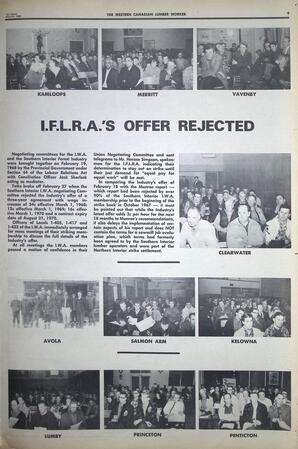   The Western Canadian Lumber Worker, Vol. XXXVI, No. 5, 1st Issue, Mar. 1968   , page 9