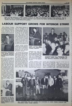   The Western Canadian Lumber Worker, Vol. XXXVI, No. 4, 2nd Issue Feb. 1968   , page 8