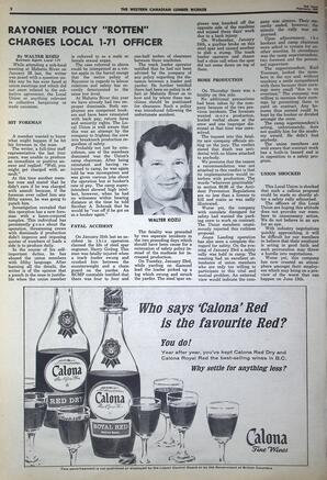   The Western Canadian Lumber Worker, Vol. XXXVI, No. 4, 2nd Issue Feb. 1968   , page 2