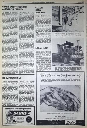   The Western Canadian Lumber Worker, Vol. XXXVI, No. 2, 2nd Issue Jan. 1968   , page 10