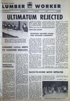 The Western Canadian Lumber Worker, Vol. XXXVI, No. 1, 1st Issue Jan. 1968
