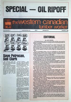  The Western Canadian Lumber Worker, Vol. XLVIII No. 1, Jan. 1980   , page 1