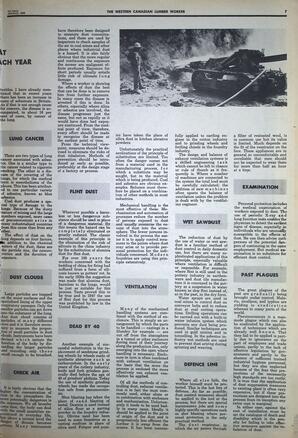   The Western Canadian Lumber Worker, Vol. XXXVI, No. 1, 1st Issue Jan. 1968   , page 7