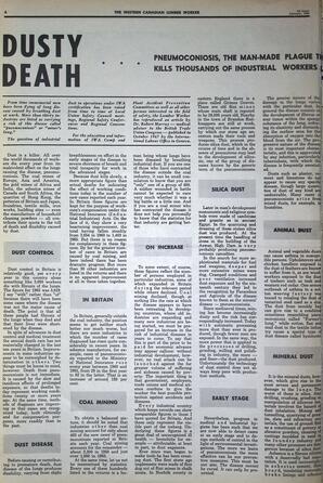   The Western Canadian Lumber Worker, Vol. XXXVI, No. 1, 1st Issue Jan. 1968   , page 6