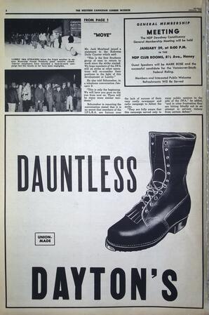   The Western Canadian Lumber Worker, Vol. XXXVI, No. 1, 1st Issue Jan. 1968   , page 2
