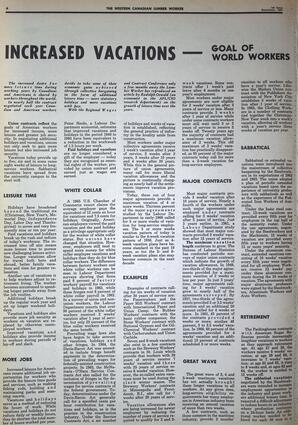   The Western Canadian Lumber Worker, Vol. XXXVI, No. 23, 1st Issue Dec. 1967   , page 6