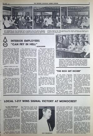   The Western Canadian Lumber Worker, Vol. XXXVI, No. 22, 2nd Issue Nov. 1967   , page 3