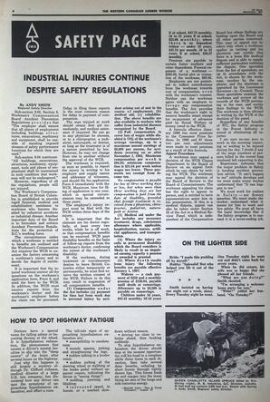   The Western Canadian Lumber Worker, Vol. XXXVI, No. 21, 1st Issue Nov. 1967   , page 4