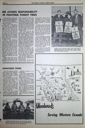   The Western Canadian Lumber Worker, Vol. XXXVI, No. 20, 2nd Issue Oct. 1967   , page 11