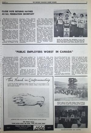   The Western Canadian Lumber Worker, Vol. XXXVI, No. 20, 2nd Issue Oct. 1967   , page 3