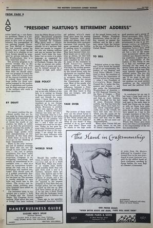   The Western Canadian Lumber Worker, Vol. XXXVI, No. 18, 2nd Issue Sep. 1967   , page 10