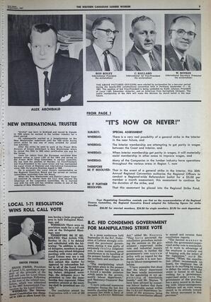   The Western Canadian Lumber Worker, Vol. XXXVI, No. 18, 2nd Issue Sep. 1967   , page 3