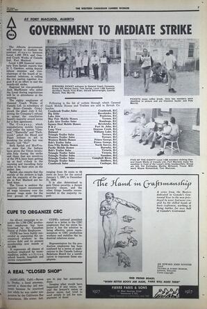   The Western Canadian Lumber Worker, Vol. XXXVI, No. 15, 1st Issue Aug. 1967   , page 7
