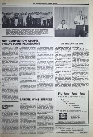   The Western Canadian Lumber Worker, Vol. XXXVI, No. 14, 2nd Issue Jul. 1967   , page 11