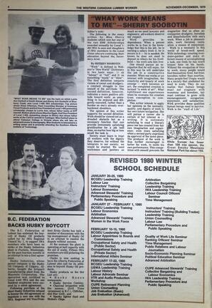   The Western Canadian Lumber Worker, Vol. XLVII No. 8, Nov.-Dec. 1979   , page 4