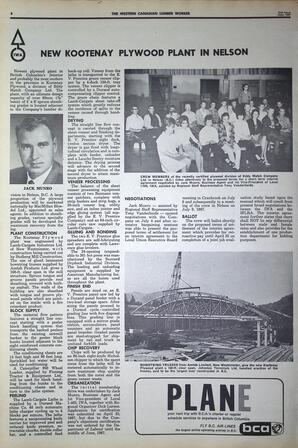   The Western Canadian Lumber Worker, Vol. XXXVI, No. 14, 2nd Issue Jul. 1967   , page 4