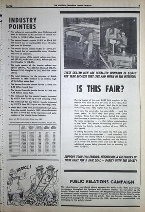   The Western Canadian Lumber Worker, Vol. XXXVI, No. 14, 2nd Issue Jul. 1967   , page 3