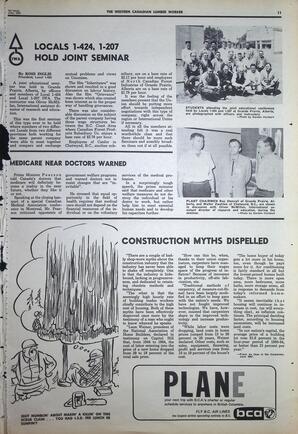   The Western Canadian Lumber Worker, Vol. XXXVI, No. 13, 1st Issue Jul. 1967   , page 11