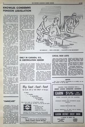   The Western Canadian Lumber Worker, Vol. XXXVI, No. 13, 1st Issue Jul. 1967   , page 8