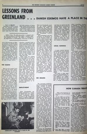   The Western Canadian Lumber Worker, Vol. XXXVI, No. 13, 1st Issue Jul. 1967   , page 6