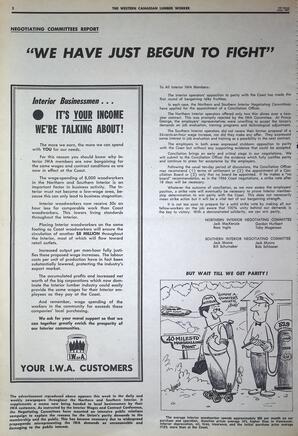   The Western Canadian Lumber Worker, Vol. XXXVI, No. 13, 1st Issue Jul. 1967   , page 2