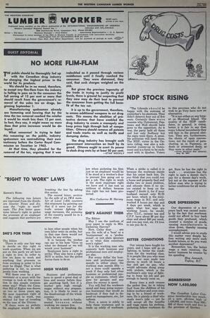  The Western Canadian Lumber Worker, Vol. XXXVI, No. 12, 2nd Issue Jun. 1967   , page 12