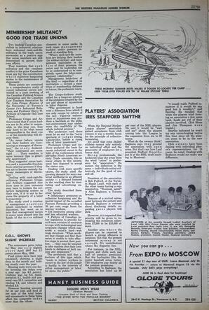   The Western Canadian Lumber Worker, Vol. XXXVI, No. 12, 2nd Issue Jun. 1967   , page 4