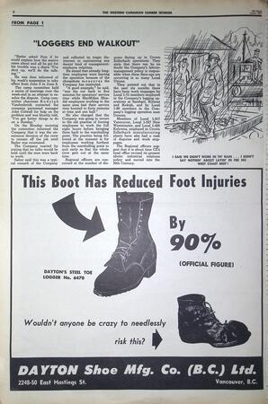   The Western Canadian Lumber Worker, Vol. XXXVI, No. 11, 1st Issue Jun. 1967   , page 2