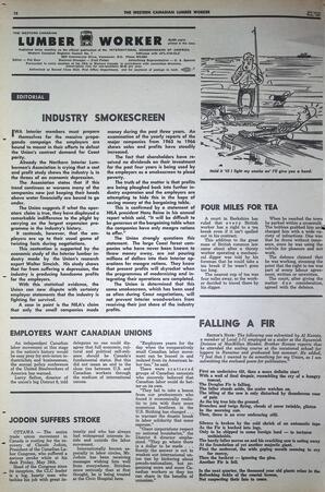   The Western Canadian Lumber Worker, Vol. XXXVI, No. 10, 2nd Issue May 1967   , page 12