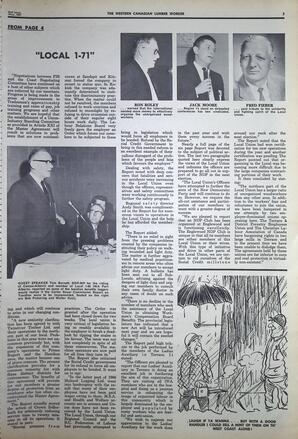   The Western Canadian Lumber Worker, Vol. XXXVI, No. 10, 2nd Issue May 1967   , page 5